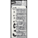 Stampers Anonymous Halloween Outlines Tim Holtz Stamps/Stencil (THMM199)