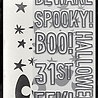 Stampers Anonymous Halloween Outlines Tim Holtz Stamps/Stencil (THMM199) Stampers Anonymous Halloween Outlines Tim Holtz Stamps/Stencil (THMM199)
