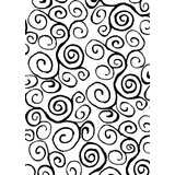 Stampers Anonymous Swirls Tim Holtz Components Cling Mount Collage Stamp (COM012)