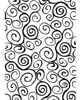 Stampers Anonymous Swirls Tim Holtz Components Cling Mount Collage Stamp (COM012)