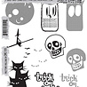 Stampers Anonymous Halftone Halloween Tim Holtz Cling Stamps (CMS199)