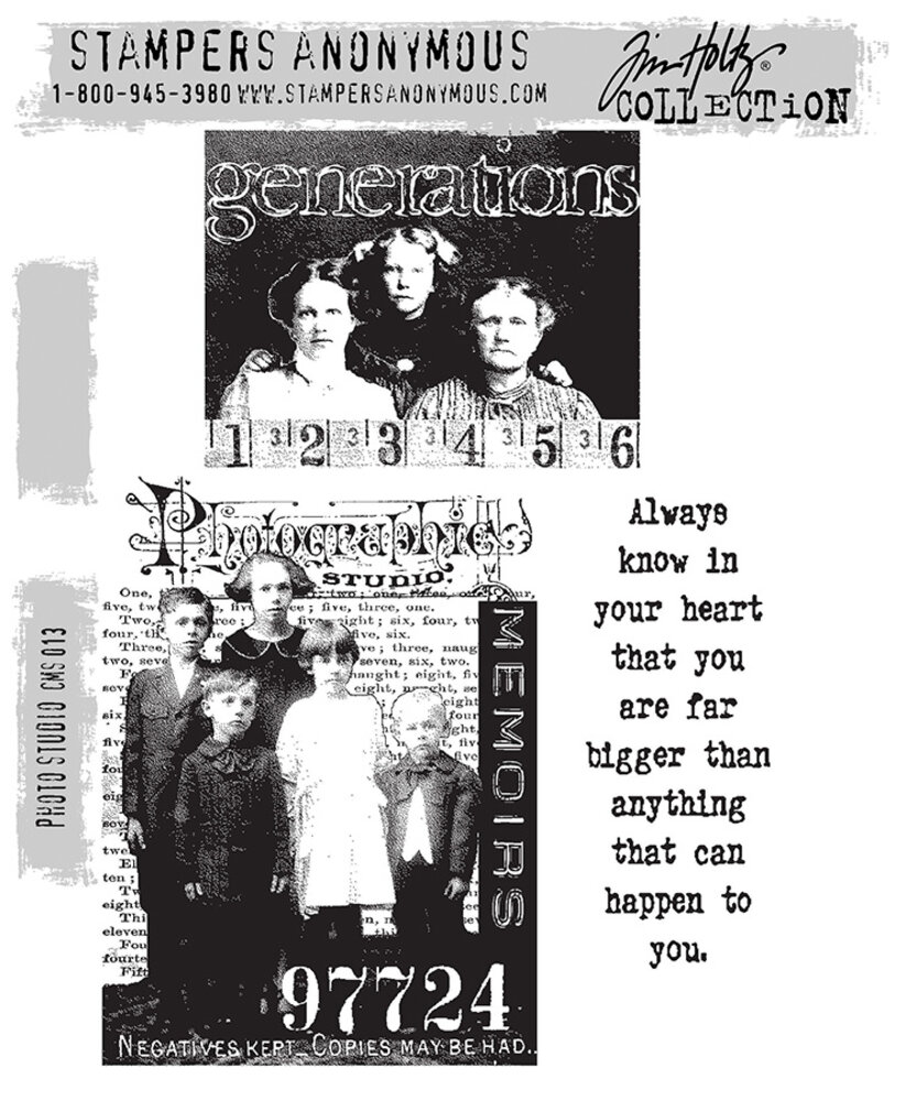 Stampers Anonymous Photo Studio Tim Holtz Cling Stamps (CMS013) Stampers Anonymous Photo Studio Tim Holtz Cling Stamps (CMS013)