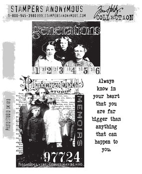 Stampers Anonymous Photo Studio Tim Holtz Cling Stamps (CMS013)