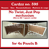 Crealies Cardzz Stansen No Twist, Just Pop Mechanisme voor 4x B-Paneel (CLCZ395)