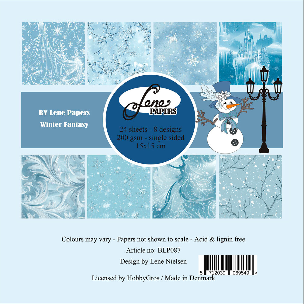 By Lene Winter Fantasy 6x6 Inch Paper Pad (BLP087) By Lene Winter Fantasy 6x6 Inch Paper Pad (BLP087)