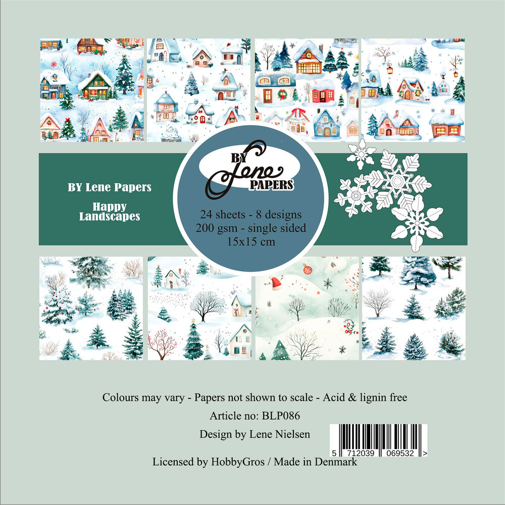 By Lene Happy Landscapes 6x6 Inch Paper Pad (BLP086) By Lene Happy Landscapes 6x6 Inch Paper Pad (BLP086)