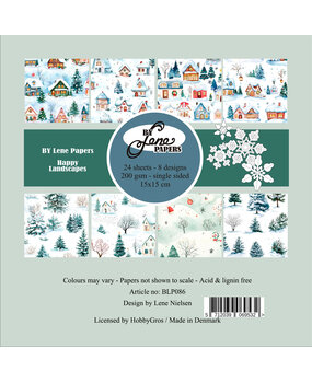 By Lene Happy Landscapes 6x6 Inch Paper Pad (BLP086)