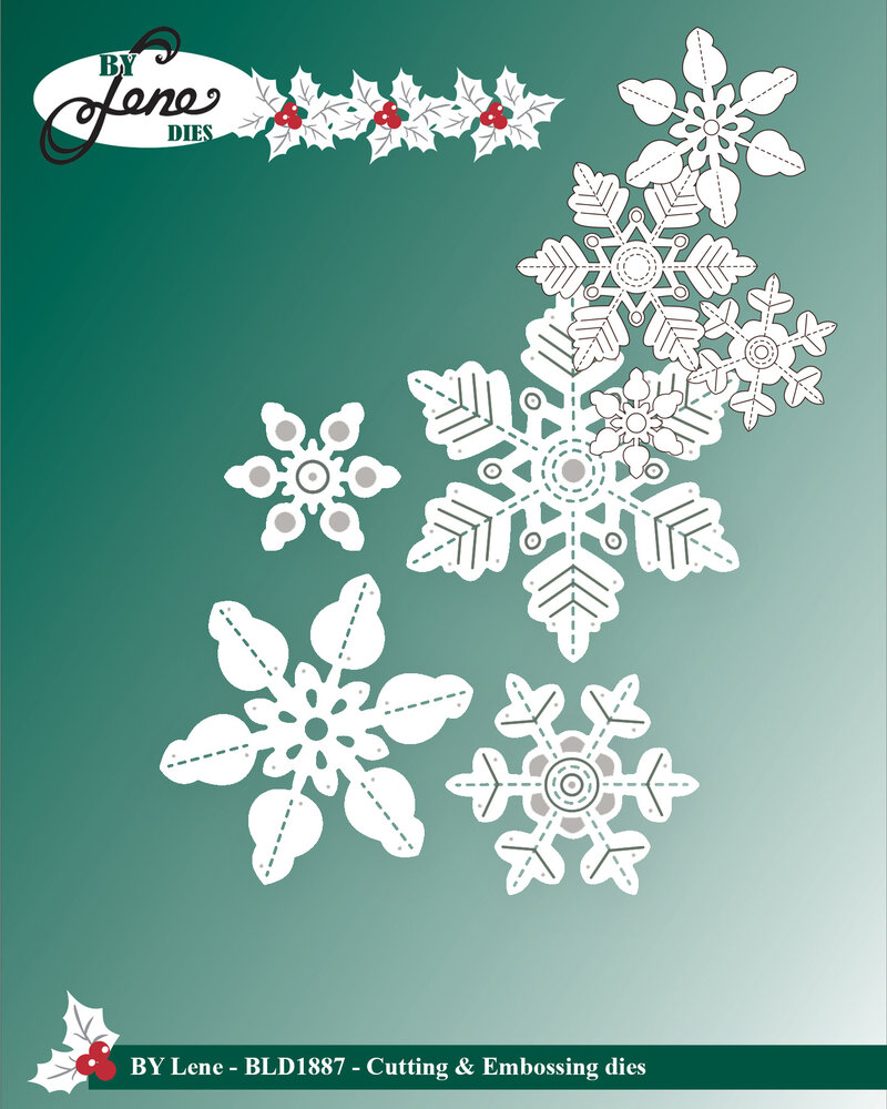 By Lene Snowflakes Cutting Dies (BLD1887)