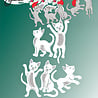By Lene Christmas Cats Cutting Dies (BLD1886)