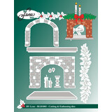 By Lene Christmas Fireplace Cutting Dies (BLD1883)