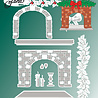 By Lene Christmas Fireplace Cutting Dies (BLD1883)