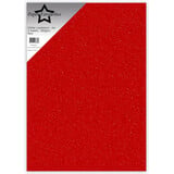 Paper Favourites Glitter Cardstock A4 Red 250gsm (5pcs) (PFSS222)