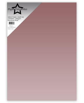 Paper Favourites Mirror Card Matte A4 Baroque Rose 250gsm (5pcs) (PFSS016)