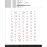 Simple and Basic Glitter Enamel Dots Light Pink (77pcs) (SBA103)