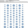 Simple and Basic Glitter Enamel Dots Light Blue (77pcs) (SBA104)