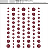 Simple and Basic Glitter Enamel Dots Wine Red (77pcs) (SBA106)