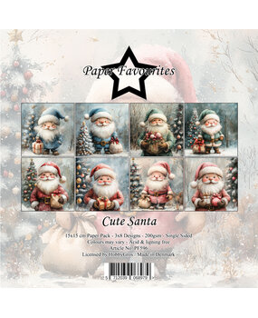 Paper Favourites Cute Santa 6x6 Inch Paper Pad (PF596)