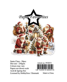 Paper Favourites Die-Cuts A7 Santa Claus (20pcs) (PFD073)