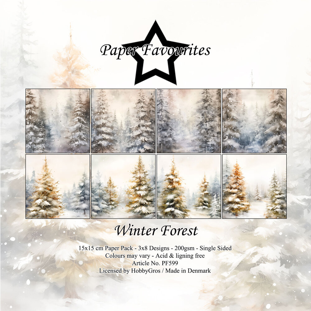 Paper Favourites Winter Forest 6x6 Inch Paper Pad (PF599)