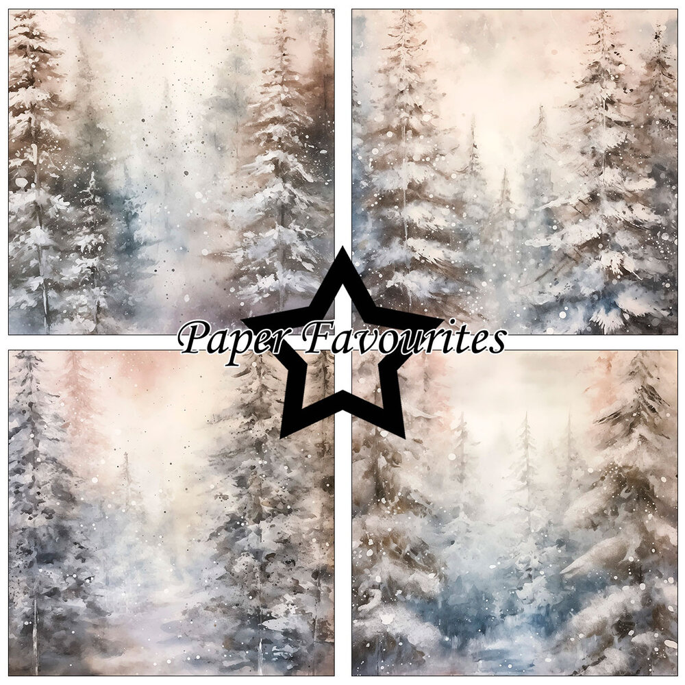 Paper Favourites Winter Forest 6x6 Inch Paper Pad (PF599)