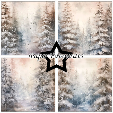 Paper Favourites Winter Forest 6x6 Inch Paper Pad (PF599)