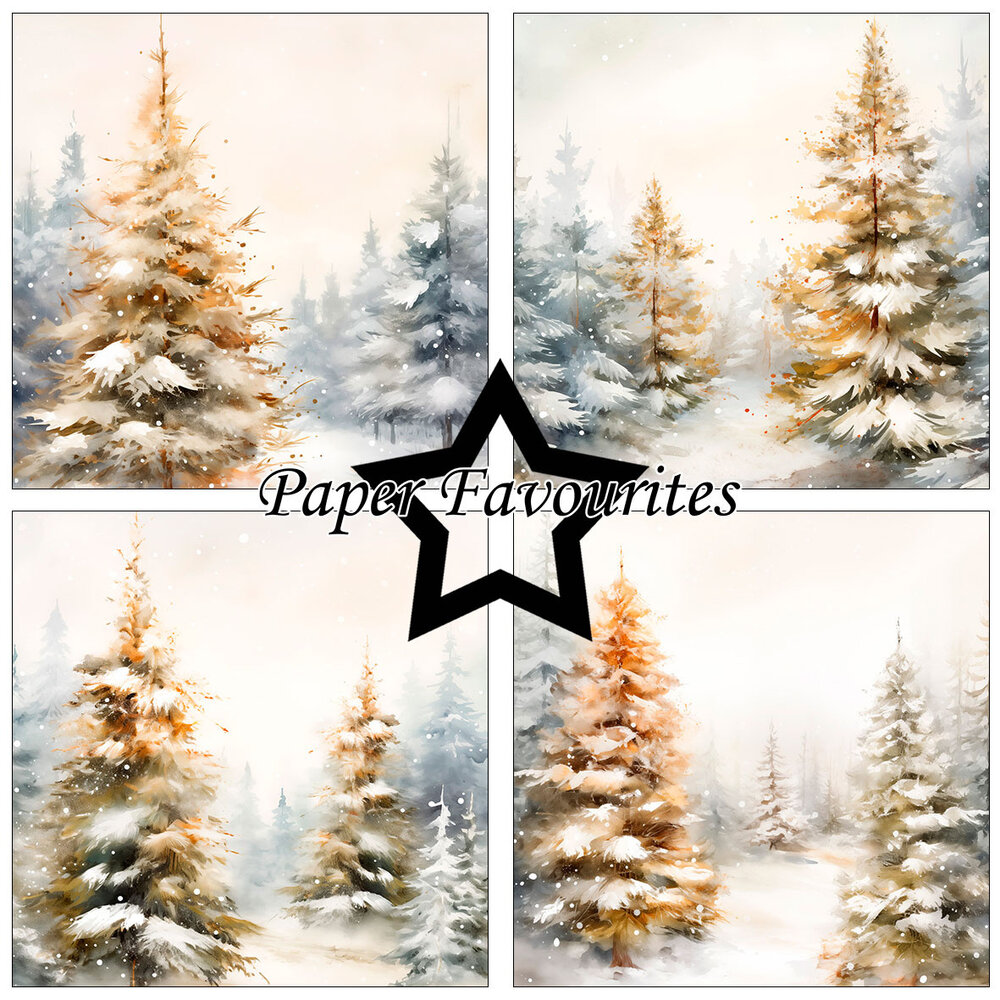 Paper Favourites Winter Forest 6x6 Inch Paper Pad (PF599)