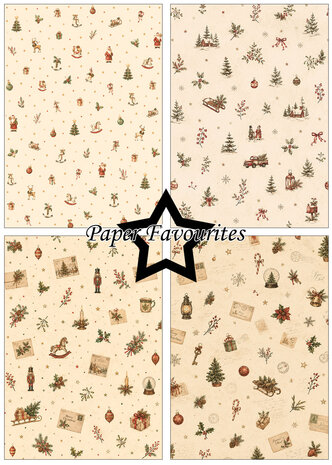 Paper Favourites Retro Christmas A5 Paper Pack (PFA237)