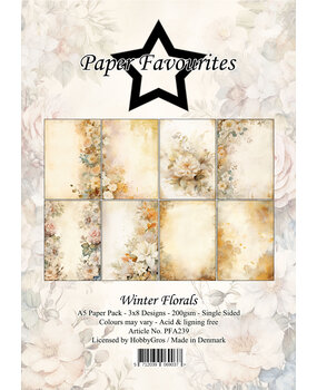 Paper Favourites Winter Florals A5 Paper Pack (PFA239)
