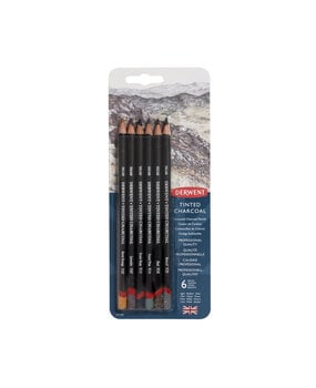 Derwent Tinted Charcoal Pencil Blister with 6 Pencils (DCT2301689)