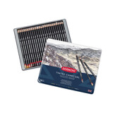 Derwent Tinted Charcoal Pencil Tin of 24 Pencils (DCT2301691)