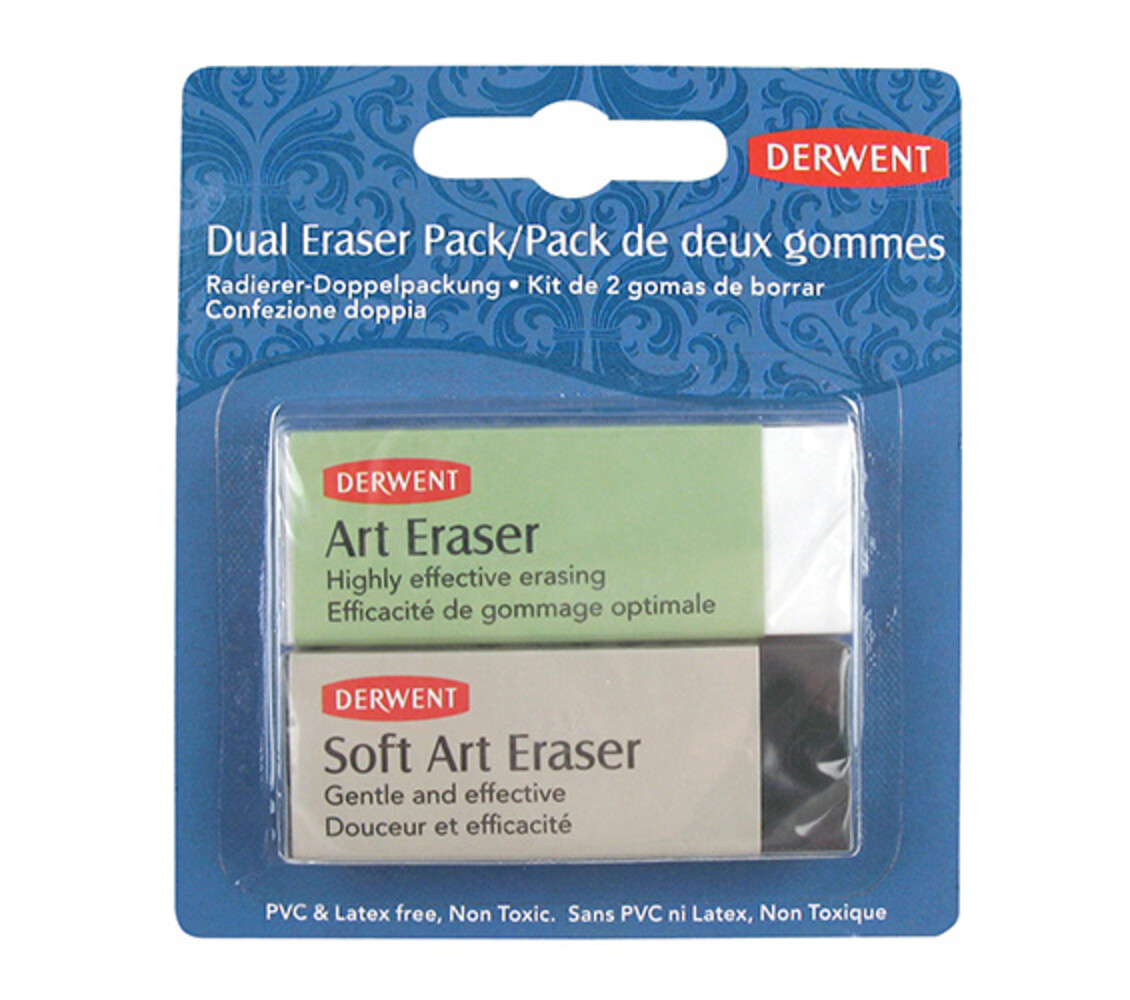 Derwent Dual Eraser Pack with 2 Erasers (DAC2301963) Derwent Dual Eraser Pack with 2 Erasers (DAC2301963)