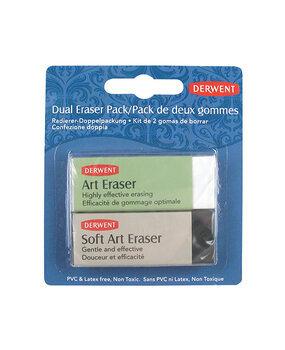Derwent Dual Eraser Pack with 2 Erasers (DAC2301963)