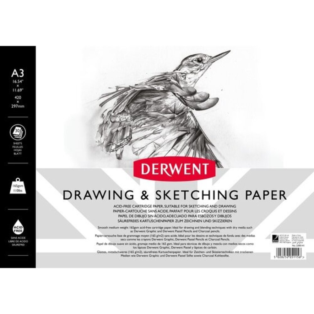 Derwent Sketch Pad A3 Landscape 165 g/m2 (DPA2300141) Derwent Sketch Pad A3 Landscape 165 g/m2 (DPA2300141)