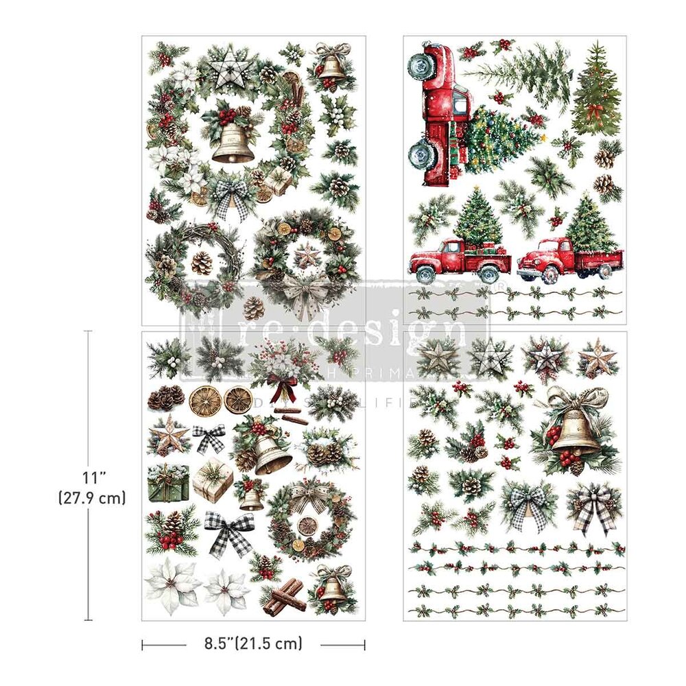 Re-Design with Prima Home For The Holidays 8,5x11 Inch Middy Plus Transfers (4pcs) (683771) Re-Design with Prima Home For The Holidays 8,5x11 Inch Middy Plus Transfers (4pcs) (683771)