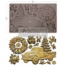 Re-Design with Prima Country Christmas Delivery 5x8 Inch Decor Moulds (684471)