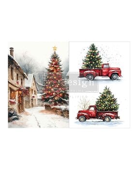 Re-Design with Prima Northbound Traditions A4 Decoupage Fiber Pack (2pcs) (684570)