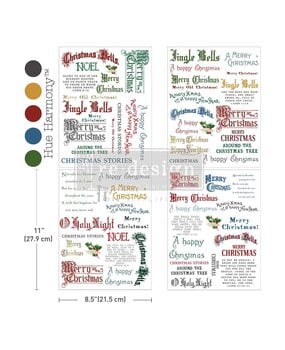 Re-Design with Prima Noel In Script 8,5x11 Inch Middy Plus Transfers (4pcs) (685911)