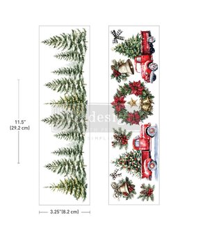 Re-Design with Prima Hometown Holiday 3,25x11,5 Inch Luxe Transfers (2pcs) (684242)