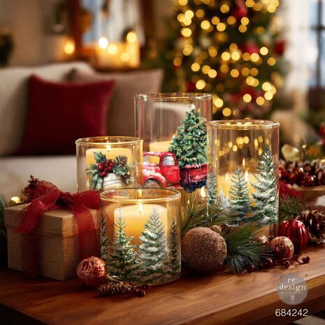 Re-Design with Prima Hometown Holiday 3,25x11,5 Inch Luxe Transfers (2pcs) (684242)