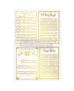 Re-Design with Prima Kacha Yuletide Symphony 8,5x11 Inch Middy Foil Transfers (2pcs) (684167)