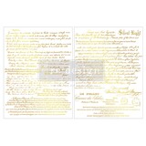 Re-Design with Prima Kacha Gilded Noel Script 8,5x11 Inch Middy Foil Transfers (2pcs) (684150)