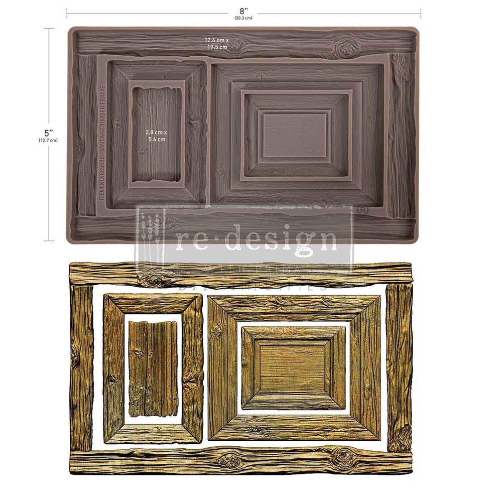 Re-Design with Prima Vintage Timber Christmas 5x8 Inch Decor Moulds (685928)