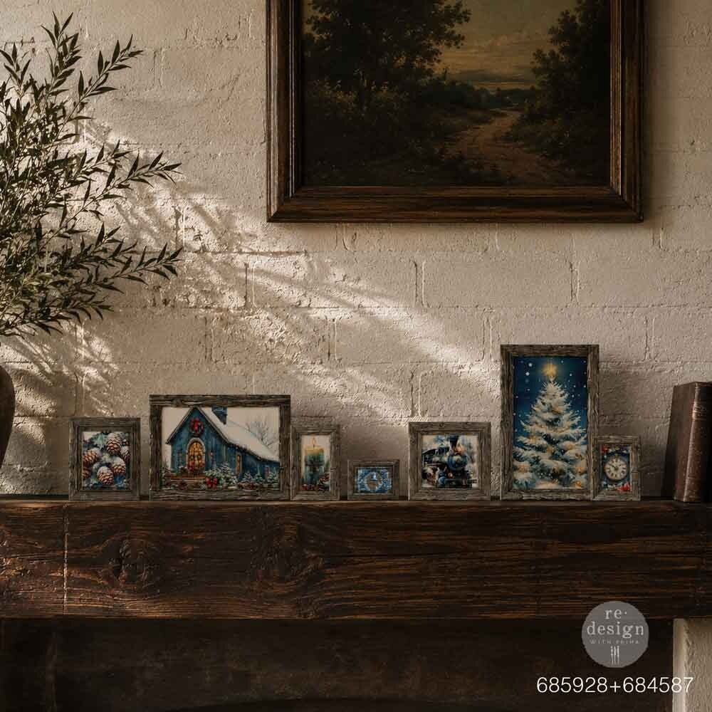 Re-Design with Prima Vintage Timber Christmas 5x8 Inch Decor Moulds (685928)