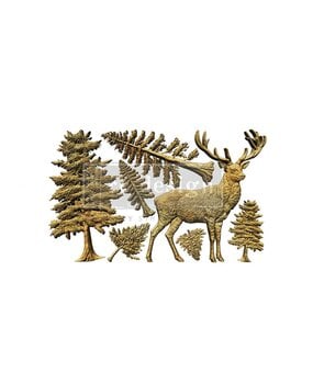 Re-Design with Prima Stag Of The Highlands 5x8 Inch Decor Moulds (684778)