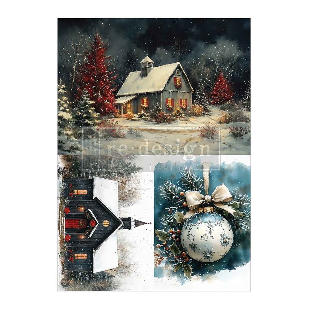 Re-Design with Prima Silent Timber Memoirs A4 Decoupage Fiber Pack (2pcs) (684563)