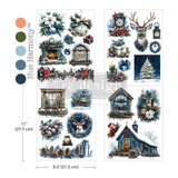 Re-Design with Prima Quiet Country Blue 8,5x11 Inch Middy Plus Transfers (4pcs) (684587)