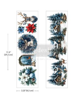 Re-Design with Prima Blue Ridge Winter 3,25x11,5 Inch Luxe Transfers (2pcs) (684228) Re-Design with Prima Blue Ridge Winter 3,25x11,5 Inch Luxe Transfers (2pcs) (684228)