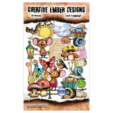 Creative Ember Designs The Travelers A6 Ephemera Die-Cuts Lost Luggage by Leonie Pujol (CEDEP003)