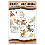 Creative Ember Designs The Travelers A5 Rub-Ons New Adventure by Leonie Pujol (CEDRO003)