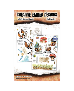 Creative Ember Designs The Travelers A5 Rub-Ons Not Lost... by Leonie Pujol (CEDRO004)